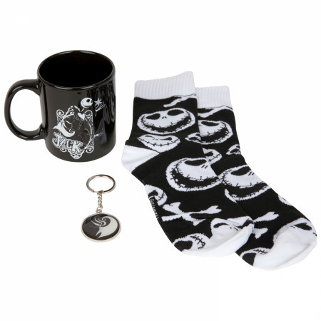 Nightmare Before Christmas 3pc Mug, Sock, and Key Chain Gift Set